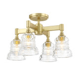 Semi-Flush Mts. Glass Down by Crystorama ( 60 | GRG-1045-AG Gregory ) 