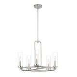 Mid. Chandeliers Candle by Designers Fountain ( 43 | D268C-5CH-PN Hudson Heights ) 