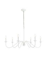 Large Chandeliers Candle by Elegant Lighting ( 173 | LD5056D42WH Rohan ) 