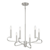 Mid. Chandeliers Candle by Designers Fountain ( 43 | D269C-6CH-BN Summit ) 