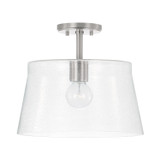 Semi-Flush Mts. Drum Shade by Capital Lighting ( 65 | 246911BN Baker ) 
