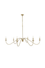 Large Chandeliers Candle by Elegant Lighting ( 173 | LD5056D60SG Rohan ) 