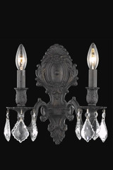 Sconces Double Candle by Elegant Lighting ( 173 | 9602W10DB/RC Monarch ) 