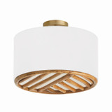 Semi-Flush Mts. Drum Shade by Capital Lighting ( 65 | 247431MA Soleil ) 