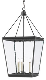 Foyer/Hall Lanterns Glass w/Frame by Currey and Company ( 142 | 9000-0550 Ellerman Iron Lantern ) 