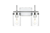Bathroom Fixtures Two Lights by Elegant Lighting ( 173 | LD7319W14CH Benny ) 