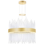Mid. Chandeliers Glass Up by CWI Lighting ( 401 | 1063P16-169 Genevieve ) 