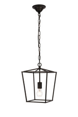 Mini Pendants Open Frame by Elegant Lighting ( 173 | LD6008D9BK Maddox ) 