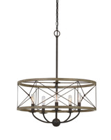 Mid. Chandeliers Drum Shade by Cal Lighting ( 225 | FX-3685-5 Modica ) 