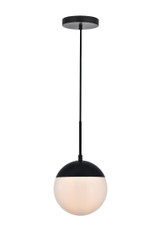 Mini Pendants Glass Down by Elegant Lighting ( 173 | LD6026BK Eclipse ) 