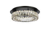 Flush Mounts Cage Style by Elegant Lighting ( 173 | 3503F18BK Monroe ) 