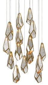 Large Chandeliers Glass Shade by Currey and Company ( 142 | 9000-0705 Glace Collection ) 