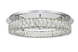 Flush Mounts Glass Down by Elegant Lighting ( 173 | 3503F26C Monroe ) 