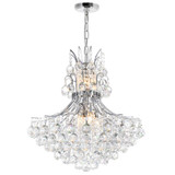 Mid. Chandeliers Glass Down by CWI Lighting ( 401 | 8012P24C Princess ) 