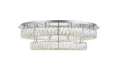 Flush Mounts Glass Down by Elegant Lighting ( 173 | 3503F33L2C Monroe ) 