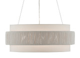 Pendants Drum Shade by Currey and Company ( 142 | 9000-0735 Rousham White Chandelier ) 