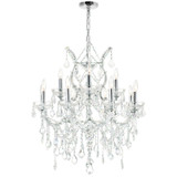 Mid. Chandeliers Candle by CWI Lighting ( 401 | 8311P30C-13 (Clear) Maria Theresa ) 