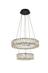 Pendants Glass Down by Elegant Lighting ( 173 | 3503G18BK Monroe ) 
