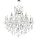 Large Chandeliers Candle by CWI Lighting ( 401 | 8318P36C-25 (Clear) Maria Theresa ) 