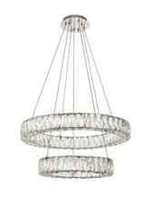 Mid. Chandeliers Ring/Halo by Elegant Lighting ( 173 | 3503G24C Monroe ) 