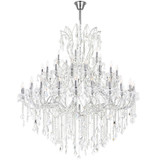 Large Chandeliers Candle by CWI Lighting ( 401 | 8318P60C-49 (Clear)-A Maria Theresa ) 