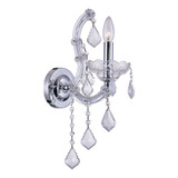 Sconces Single Candle by CWI Lighting ( 401 | 8318W5C-1 (Clear) Maria Theresa ) 