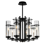 Mid. Chandeliers Glass Up by CWI Lighting ( 401 | 9827P26-8-101 Sierra ) 