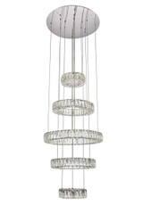 Large Chandeliers Ring/Halo by Elegant Lighting ( 173 | 3503G5LC Monroe ) 