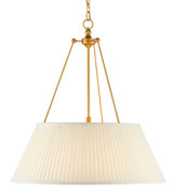 Pendants Fabric Shade by Currey and Company ( 142 | 9000-0793 Lytham Gold Pendant ) 