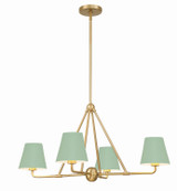 Mid. Chandeliers Candle by Crystorama ( 60 | XAV-B9304-VG-GR Xavier ) 