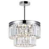 Mini Chandeliers Glass Shade by CWI Lighting ( 401 | 9969P8-5-601 Weiss ) 