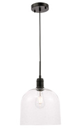 Pendants Glass Down by Elegant Lighting ( 173 | LD6213BK Gabe ) 