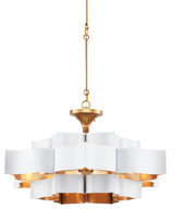 Mid. Chandeliers Glass Down by Currey and Company ( 142 | 9000-0857 Grand Lotus Collection ) 