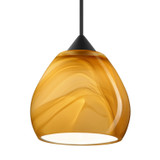 Mini Pendants Glass Down by Besa ( 74 | X-5605HN-LED-BK Besa Tay Tay Pendant ) 