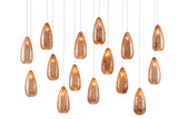 Linear/Island 4 Light + by Currey and Company ( 142 | 9000-0906 Rame Collection ) 