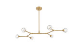 Linear/Island 4 Light + by Elegant Lighting ( 173 | 3508D50G Zayne ) 