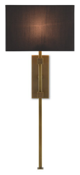 Sconces Drum Shade by Currey and Company ( 142 | 5000-0090 Edmund Brass Wall Sconce ) 