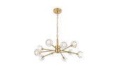 Mid. Chandeliers Glass Up by Elegant Lighting ( 173 | 3509D29G Graham ) 