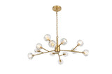 Mid. Chandeliers Glass Up by Elegant Lighting ( 173 | 3509D35G Graham ) 