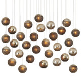 Linear/Island 4 Light + by Currey and Company ( 142 | 9000-1017 Pathos Collection ) 