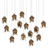 Linear/Island 4 Light + by Currey and Company ( 142 | 9000-1023 Iota Collection ) 