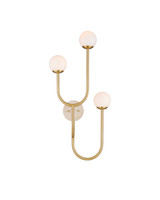 Sconces Triple Glass by Currey and Company ( 142 | 5000-0257 Highsmith Collection ) 