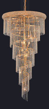 Large Chandeliers Glass Shade by Elegant Lighting ( 173 | V1801SR30G/RC Spiral ) 