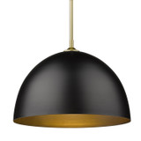 Pendants Metal Shade by Golden ( 62 | 6956-L OG-BLK Zoey ) 