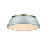 Flush Mounts Bowl Style by Golden ( 62 | 3602-14 AB-SF Duncan ) 