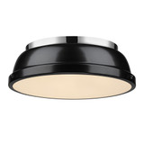Flush Mounts Bowl Style by Golden ( 62 | 3602-14 CH-BK Duncan ) 