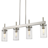 Linear/Island 4 Light + by Golden ( 62 | 7011-LP PW-CLR Winslett ) 