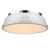 Flush Mounts Bowl Style by Golden ( 62 | 3602-14 CH-WH Duncan ) 