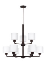 Mid. Chandeliers Glass Up by Generation Lighting ( 1 | 3128809-710 Canfield ) 