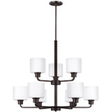 Mid. Chandeliers Glass Up by Generation Lighting ( 1 | 3128809EN3-710 Canfield ) 